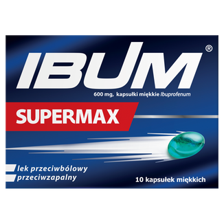 Ibum Supermax 600 mg, 10 kapsułek miękkich - zdjęcie produktu