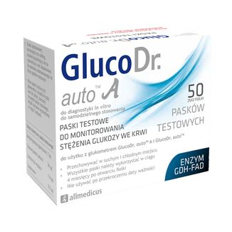 GlucoDr. Auto A, paski testowe, 50 sztuk - zdjęcie produktu