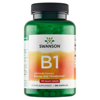 Swanson B1, tiamina 100 mg, 250 kapsułek - zdjęcie produktu