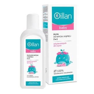 Oillan Baby, płyn do mycia i kąpieli 2w1, od urodzenia, 400 ml + 400 ml w prezencie - 2 Oillan Baby, płyn do mycia i kąpieli 2w1, od urodzenia, 400 ml + 400 ml w prezencie - 2 - zdjęcie produktu
