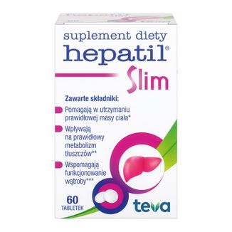 Hepatil Slim, 60 tabletek - zdjęcie produktu