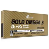 Gold Omega 3 D3 + K2 Sport Edition, 60 kapsułek USZKODZONE OPAKOWANIE - miniaturka zdjęcia produktu