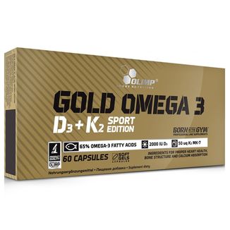 Olimp Gold Omega 3 D3 + K2 Sport Edition, 60 kapsułek USZKODZONE OPAKOWANIE - zdjęcie produktu