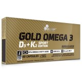 Gold Omega 3 D3 + K2 Sport Edition, 60 kapsułek - miniaturka zdjęcia produktu