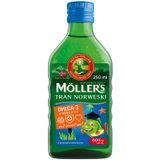 Moller's Tran Norweski, powyżej 3 lat, aromat owocowy, 250 ml USZKODZONE OPAKOWANIE - miniaturka zdjęcia produktu