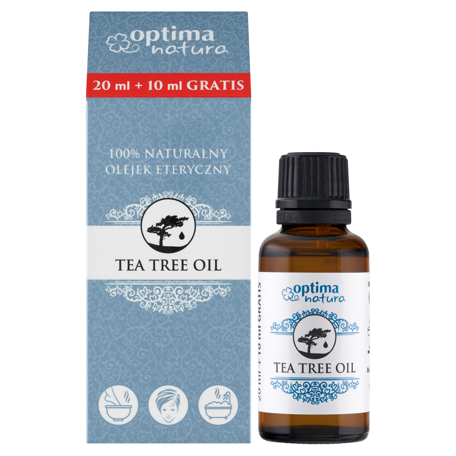 Nieznana Optima Natura, natürlich Öl ätherisch z Teebaum, 30 ml — Inhaltsstoffe und Bewertung