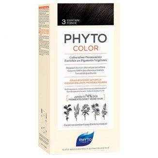 Phyto Color, farba do włosów, 3 ciemny kasztan, 50 ml - zdjęcie produktu