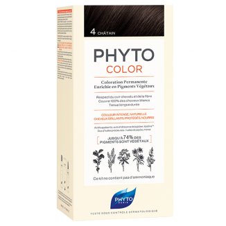 Phyto Color, farba do włosów, 4 kasztan, 50 ml - zdjęcie produktu