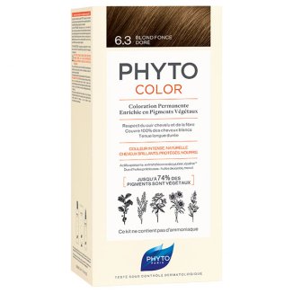 Phyto Color, farba do włosów, 6,3 ciemny złoty blond, 50 ml - zdjęcie produktu