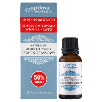 Optima Natura, naturalny olejek eteryczny, trawa cytrynowa, 20 ml - zdjęcie produktu