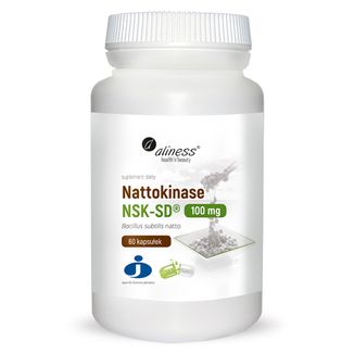 Aliness Nattokinase NSK-SD 100 mg, 60 kapsułek USZKODZONE OPAKOWANIE - zdjęcie produktu