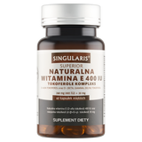Singularis Superior Naturalna Witamina E 400 IU Tokoferole Kompleks, 60 kapsułek miękkich - miniaturka zdjęcia produktu