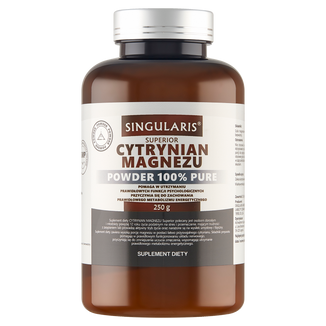 Singularis Superior, Cytrynian magnezu Powder 100%, 250 g - zdjęcie produktu