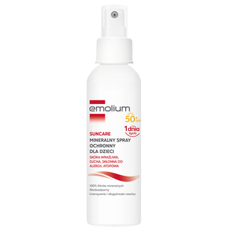 Emolium Suncare, mineralny spray ochronny dla dzieci od 1 dnia życia i dorosłych, SPF 50+, 100 ml - zdjęcie produktu