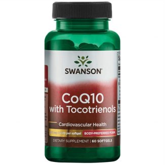 Swanson CoQ10 with Tocotrienols, koenzym Q10 200 mg i tokotrienole 20 mg, 60 kapsułek żelowych KRÓTKA DATA - zdjęcie produktu