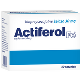 Actiferol Fe 30 mg, 30 saszetek USZKODZONE OPAKOWANIE - miniaturka zdjęcia produktu