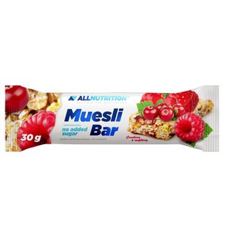 Allnutrition Muesli Bar, baton musli, żurawina z maliną, bez dodatku cukru, 30 g KRÓTKA DATA - zdjęcie produktu