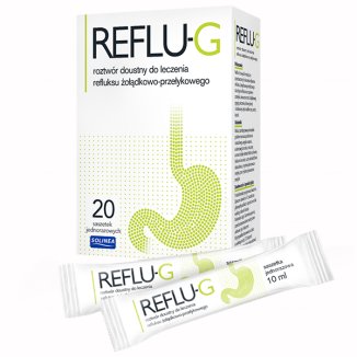 Reflu-G, roztwór doustny, 10 ml x 20 saszetek USZKODZONE OPAKOWANIE Reflu-G, roztwór doustny, 10 ml x 20 saszetek USZKODZONE OPAKOWANIE - zdjęcie produktu