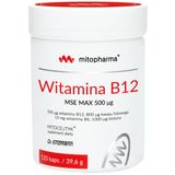 Mito-Pharma Witamina B12 MSE Max 500 µg, 120 kapsułek - miniaturka zdjęcia produktu