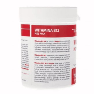 Mito-Pharma, Witamina B12 MSE Max, 120 kapsułek - 3 Mito-Pharma, Witamina B12 MSE Max, 120 kapsułek - 3 - zdjęcie produktu