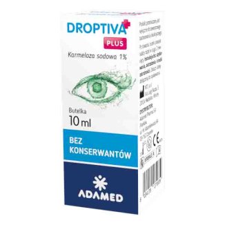 Droptiva Plus 1%, nawilżające krople do oczu, 10 ml - zdjęcie produktu