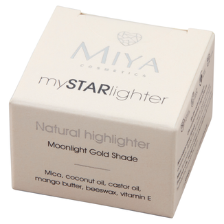 Miya mySTARlighter, naturalny rozświetlacz w kremie, Moonlight Gold, 4 g KRÓTKA DATA - zdjęcie produktu