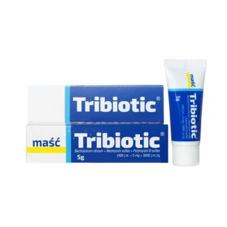 Tribiotic (400 j.m. + 5 mg + 5000 j.m. )/ g, maść, 5 g USZKODZONE OPAKOWANIE - zdjęcie produktu