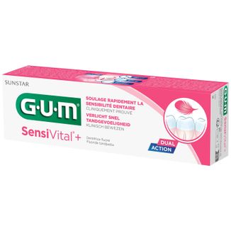 GUM SensiVital+, pasta na nadwrażliwość zębów, 75 ml USZKODZONE OPAKOWANIE GUM SensiVital+, pasta na nadwrażliwość zębów, 75 ml USZKODZONE OPAKOWANIE - zdjęcie produktu