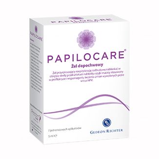 Papilocare, żel dopochwowy, 5 ml x 7 aplikatorów KRÓTKA DATA - zdjęcie produktu