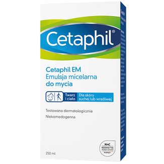 Cetaphil EM, emulsja micelarna do mycia, 250 ml - 3 Cetaphil EM, emulsja micelarna do mycia, 250 ml - 3 - zdjęcie produktu