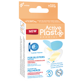 ActivePlast Special, hydrokoloidowe plastry na pęcherze, mix, 5 sztuk - zdjęcie produktu