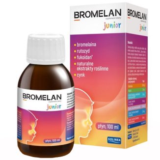 Bromelan Junior, płyn, 100 ml - zdjęcie produktu