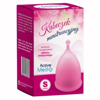Active Med, kubeczek menstruacyjny, rozmiar S, 1 sztuka Active Med, kubeczek menstruacyjny, rozmiar S, 1 sztuka - zdjęcie produktu