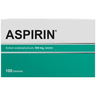 Aspirin 500 mg, 100 tabletek (import równoległy) - zdjęcie produktu