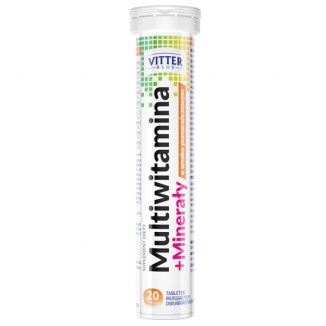 Vitter Blue, Multiwitamina + Minerały, 20 tabletek - zdjęcie produktu