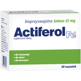 Actiferol Fe 15 mg, 30 saszetek USZKODZONE OPAKOWANIE - miniaturka zdjęcia produktu