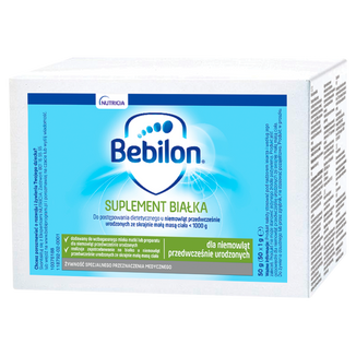 Bebilon Suplement Białka, dla niemowląt przedwcześnie urodzonych, 1 g x 50 saszetek USZKODZONE OPAKOWANIE - zdjęcie produktu