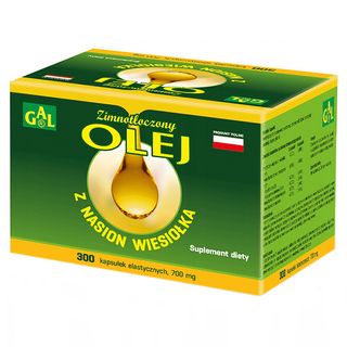 GAL Olej z nasion wiesołka, 300 kapsułek - zdjęcie produktu