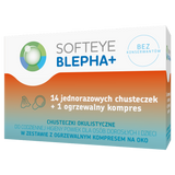 Softeye Belpha +, chusteczki okulistyczne, 14 sztuk + ogrzewalny kompres na oko, 1 sztuka - miniaturka zdjęcia produktu