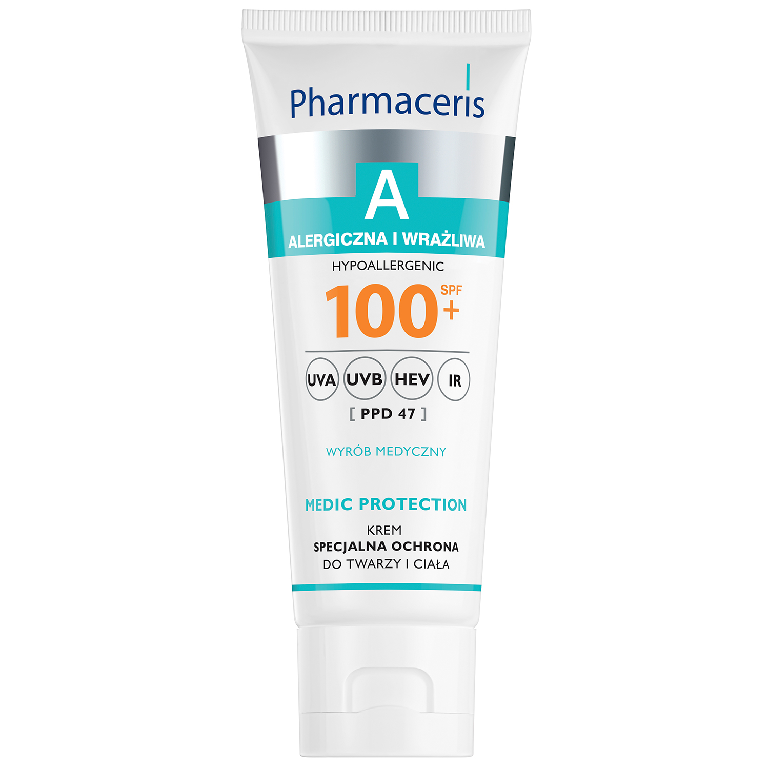 Pharmaceris Pharmaceris A Medic Protection, krem specjalna ochrona do twarzy i ciała, SPF 100+, 75 ml
