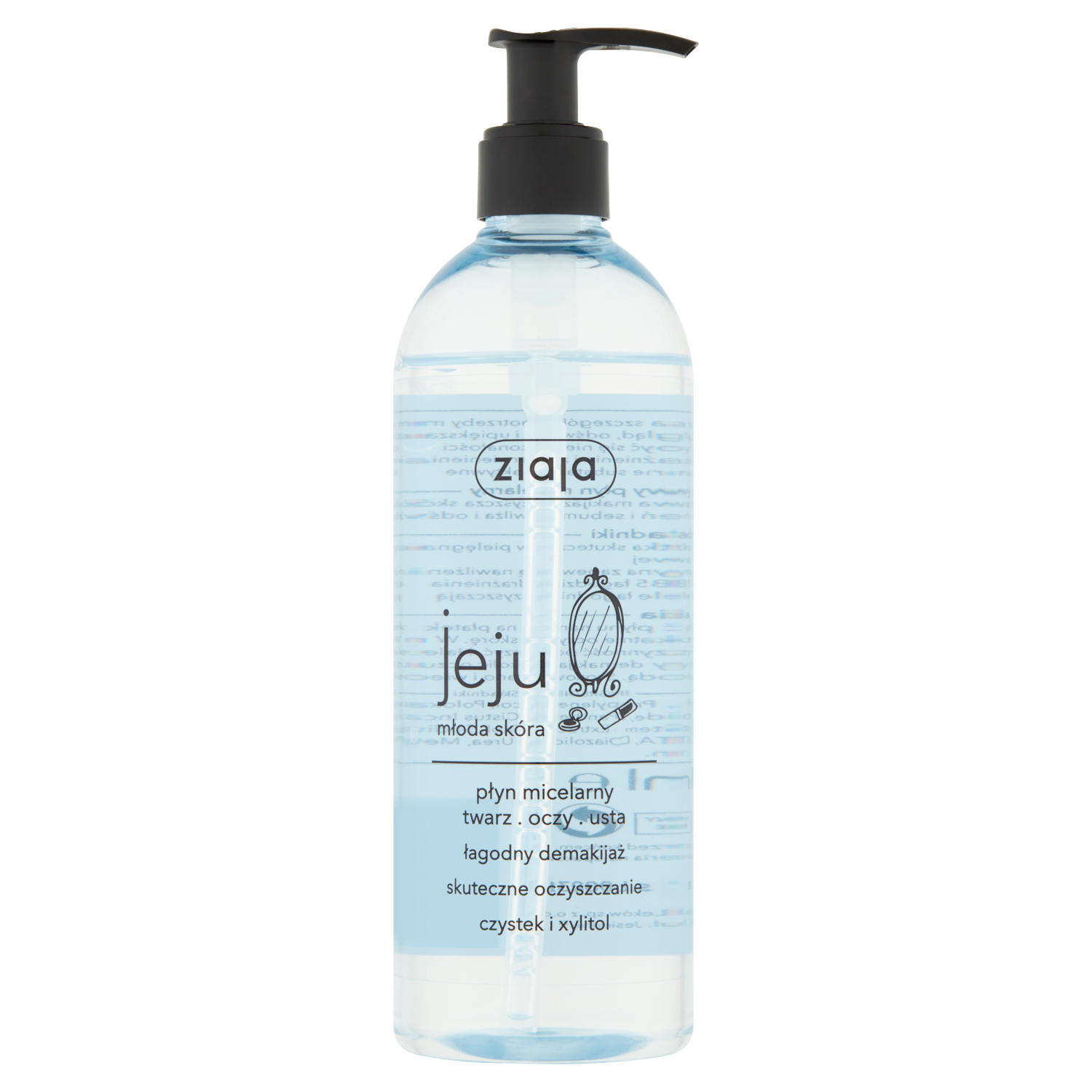 Nieznana Ziaja Jeju, płyn micelarny do twarzy, oczu i ust, łagodny demakijaż, 390 ml