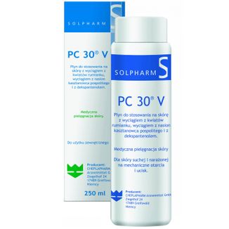 PC 30 V, płyn do pielęgnacji skóry narażonej na ucisk i otarcia, 250 ml USZKODZONE OPAKOWANIE - zdjęcie produktu