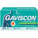 Gaviscon o smaku mięty Tab 250 mg + 133,5 mg + 80 mg, 48 tabletek do rozgryzania i żucia USZKODZONE OPAKOWANIE - miniaturka zdjęcia produktu