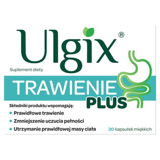 Ulgix Trawienie Plus, 30 kapsułek Ulgix Trawienie Plus, 30 kapsułek - zdjęcie produktu