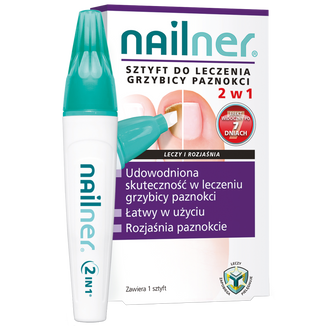 Nailner, sztyft do leczenia grzybicy paznokci, 2 w 1, 4 ml Nailner, sztyft do leczenia grzybicy paznokci, 2 w 1, 4 ml - zdjęcie produktu