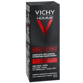 Vichy Homme Structure Force, przeciwzmarszczkowy krem do twarzy dla mężczyzn, 50 ml - zdjęcie produktu