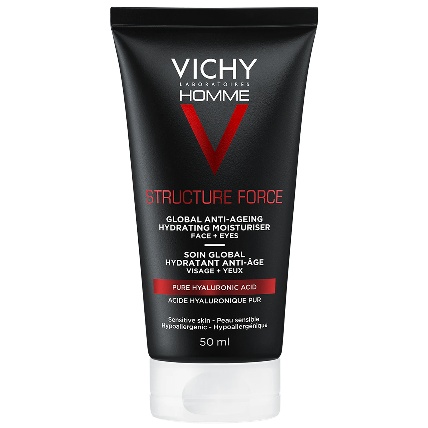 Vichy Vichy Homme Structure Force, przeciwzmarszczkowy krem do twarzy dla mężczyzn, 50 ml