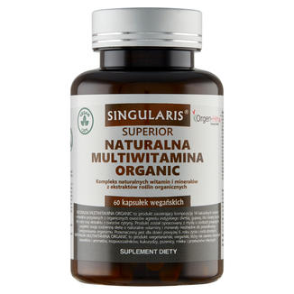 Singularis Superior Naturalna Multiwitamina Organic, 60 kapsułek wegańskich - zdjęcie produktu