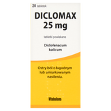 Diclomax 25 mg, 20 tabletek powlekanych - miniaturka zdjęcia produktu