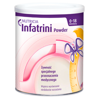 Infatrini Powder, preparat odżywczy dla niemowląt, od urodzenia, 400 g KRÓTKA DATA - zdjęcie produktu